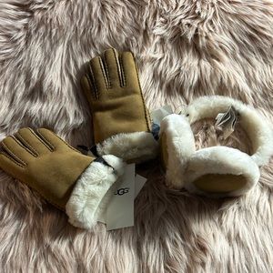 UGG Bluetooth Earmuffs and Water Resistant Glove Bundle
